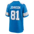 Cooneas D.Lions #81 Calvin Johnson Blue Team Retired Game Stitched Jerseys