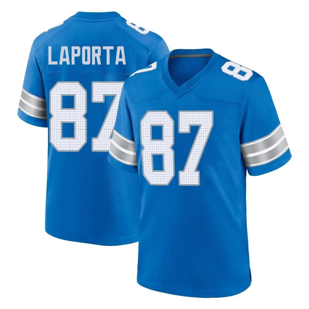 Cooneas D.Lions #87 Sam LaPorta Player Blue Alternate Home Game Stitched Jerseys