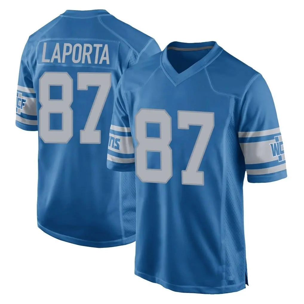 Cooneas D.Lions #87 Sam LaPorta Player Blue Vapor Untouchable Throwback Game Stitched Jerseys