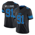 Cooneas D.Lions #91 Tyleik Williams Player Black Alternate Vapor F.U.S.E. Limited Home Game Stitched Jerseys