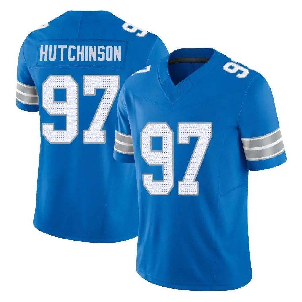 Cooneas D.Lions #97 Aidan Hutchinson Player Blue Limited Vapor F.U.S.E. Alternate Home Game Stitched Jerseys