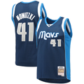 Cooneas D.Mavericks Mitchell & Ness #41 Dirk Nowitzki Navy Dallas Mavericks 2011-2012 Hardwood Classics Swingman Stitched Jerseys