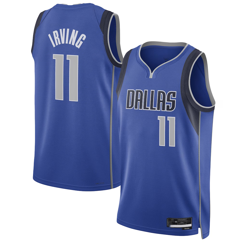 Cooneas D.Mavericks #11 Kyrie Irving Blue Swingman Jerseys - Icon Edition