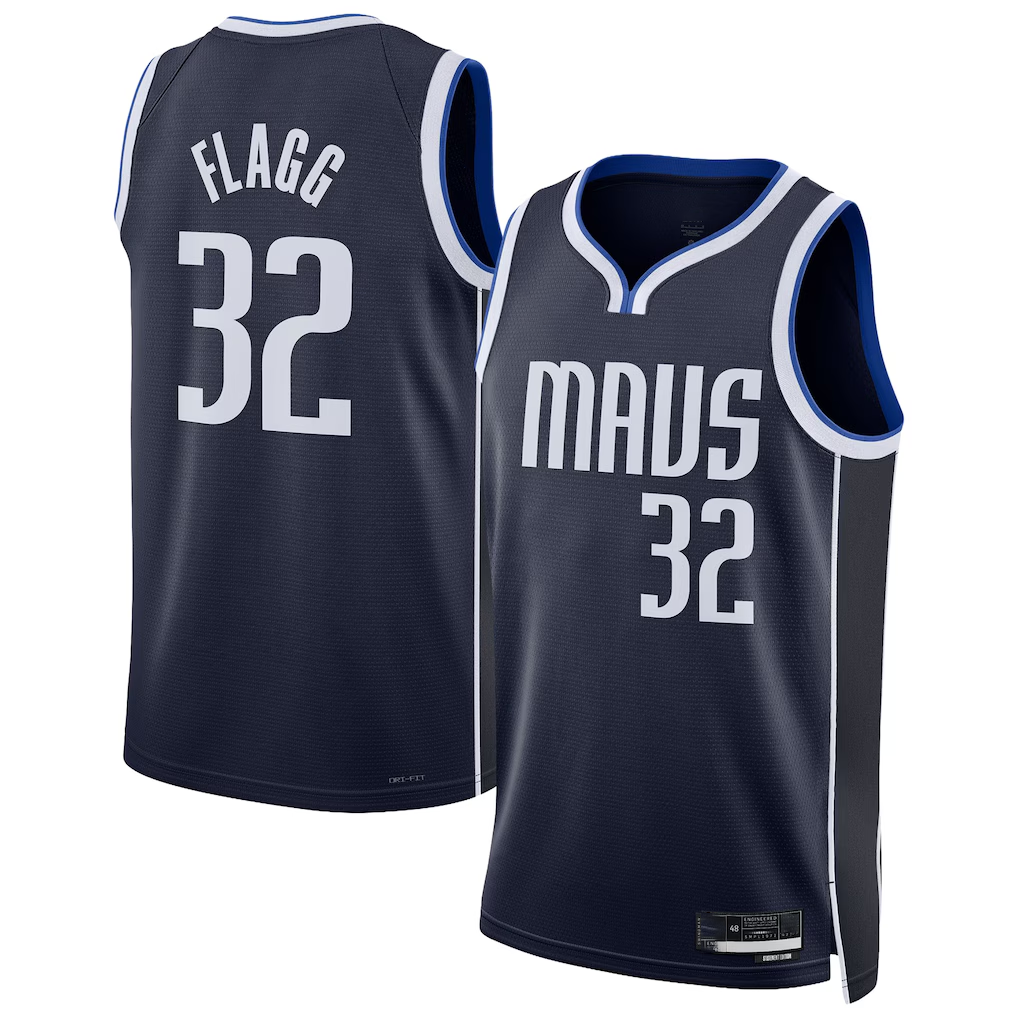 Cooneas D.Mavericks #32 Cooper Flagg  Navy Swingman Jerseys - Statement Edition