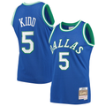 Cooneas D.Mavericks #5 Jason Kidd Mitchell & Ness Blue 1994-1995 Hardwood Classics Swingman Jerseys