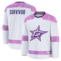 Cooneas D.Stars White Hockey Fights Cancer Survivor Practice Jerseys