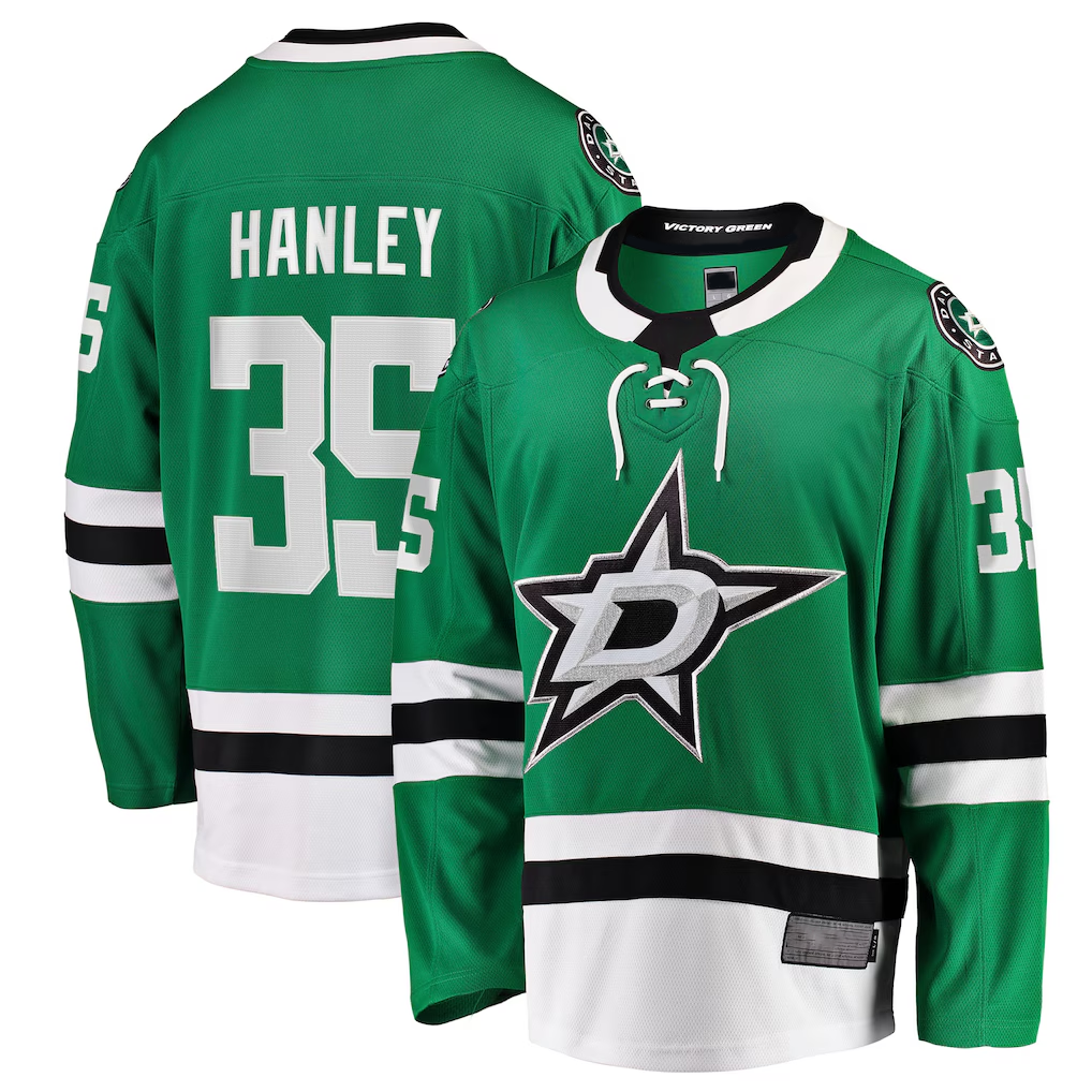 Cooneas D.Stars #35 Joel Hanley Kelly Green Breakaway Player Jerseys
