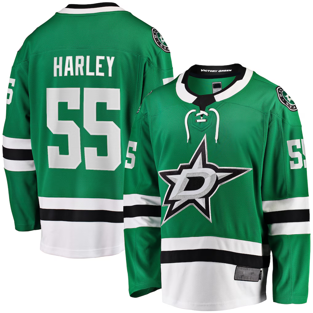 Cooneas D.Stars #55 Thomas Harley Kelly Green Home Premier Breakaway Player Jerseys