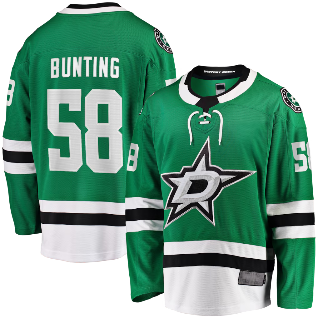Cooneas D.Stars #58 Michael Bunting Kelly Green Home Breakaway Jerseys