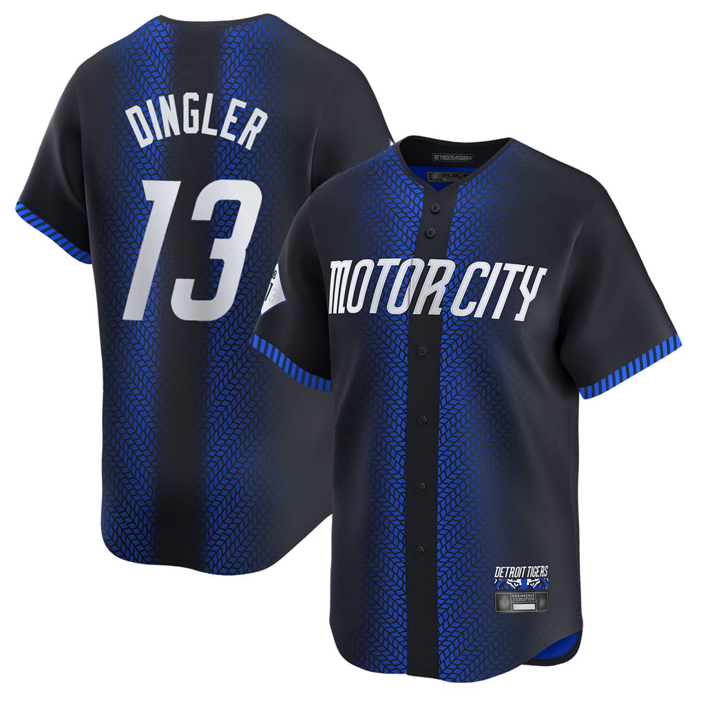 Cooneas D.Tigers #13 Dillon Dingler Player Navy City Connect Home Limited Stitched Jerseys
