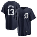 Cooneas D.Tigers #13 Dillon Dingler Player Navy Game Home Stitched Jerseys