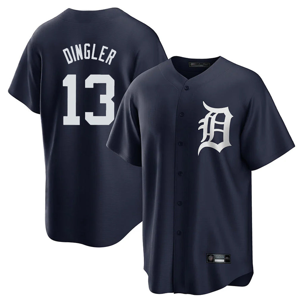 Cooneas D.Tigers #13 Dillon Dingler Player Navy Game Home Stitched Jerseys