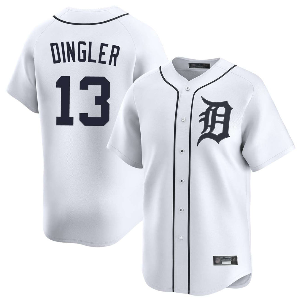 Cooneas D.Tigers #13 Dillon Dingler Player White Home Limited Stitched Jerseys