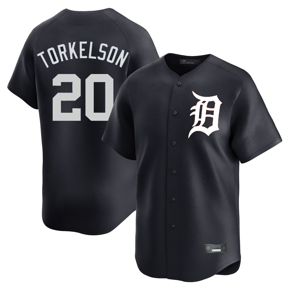 Cooneas D.Tigers #20 Spencer Torkelson Player Navy Home Limited Game Stitched Jerseys