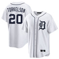 Cooneas D.Tigers #20 Spencer Torkelson Player White Home Game Stitched Jerseys