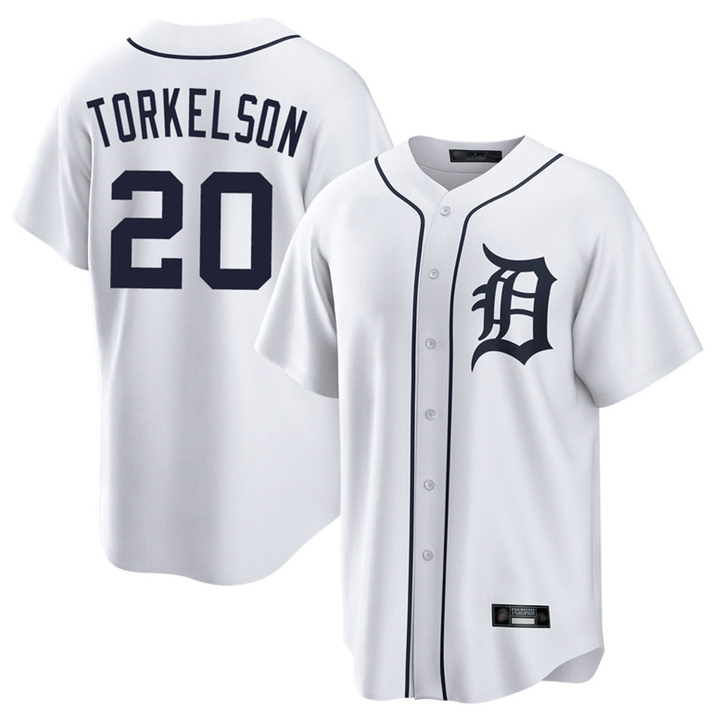 Cooneas D.Tigers #20 Spencer Torkelson Player White Home Game Stitched Jerseys