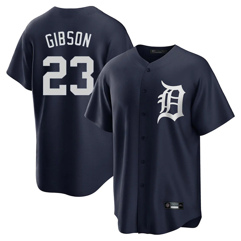 Cooneas D.Tigers #23 Kirk Gibson Player Navy Game Home Stitched Jerseys