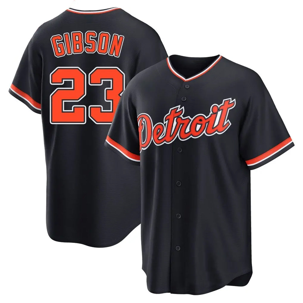 Cooneas D.Tigers #23 Kirk Gibson Player Navy Home Game Stitched Jerseys