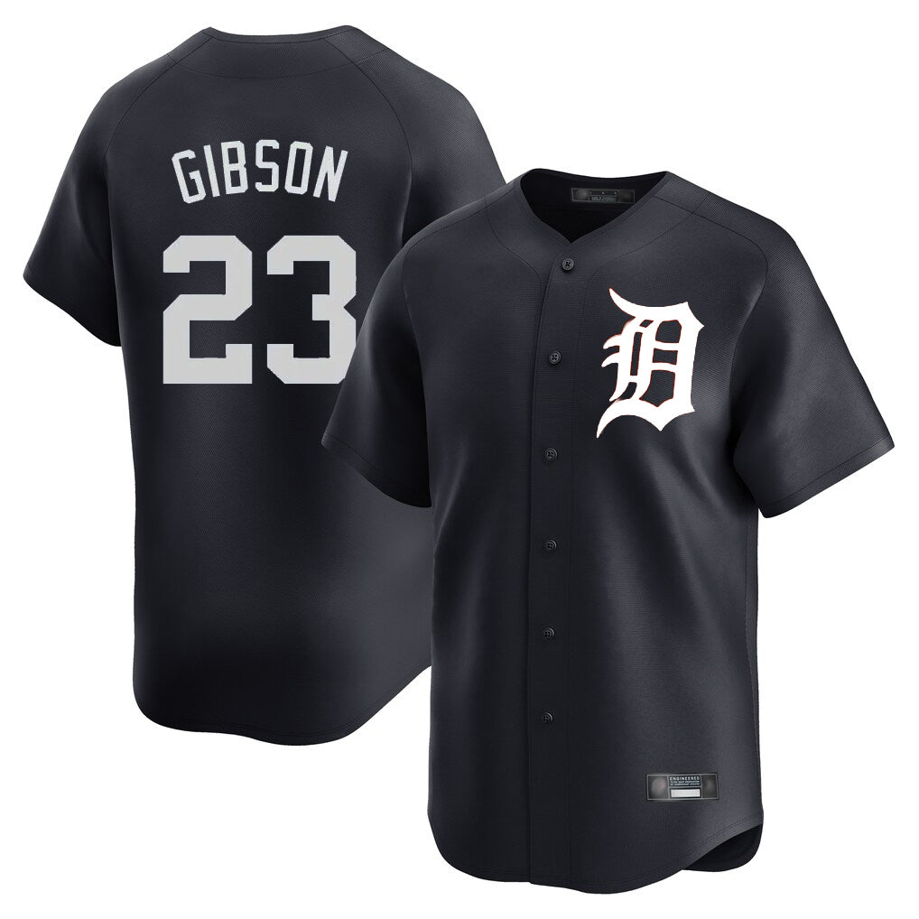 Cooneas D.Tigers #23 Kirk Gibson Player Navy Home Limited Game Stitched Jerseys