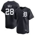 Cooneas D.Tigers #28 Javier B¡§¡éez Player Navy Home Limited Game Stitched Jerseys