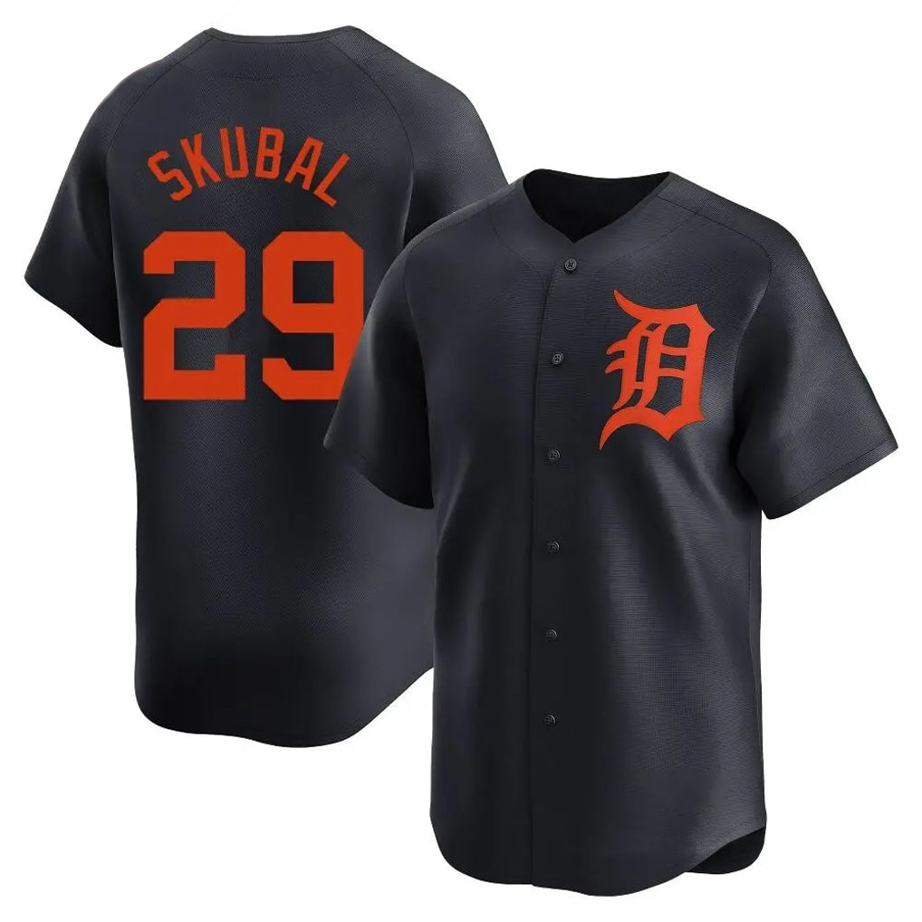 Cooneas D.Tigers #29 Tarik Skubal Player Navy Home Limited Stitched Jerseys
