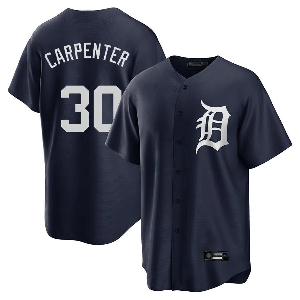 Cooneas D.Tigers #30 Kerry Carpenter Player Navy Game Home Stitched Jerseys