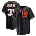 Cooneas D.Tigers #31 Riley Greene Player Black Fashion Out Home Game Stitched Jerseys