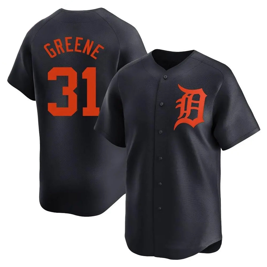 Cooneas D.Tigers #31 Riley Greene Player Navy Home Limited Stitched Jerseys