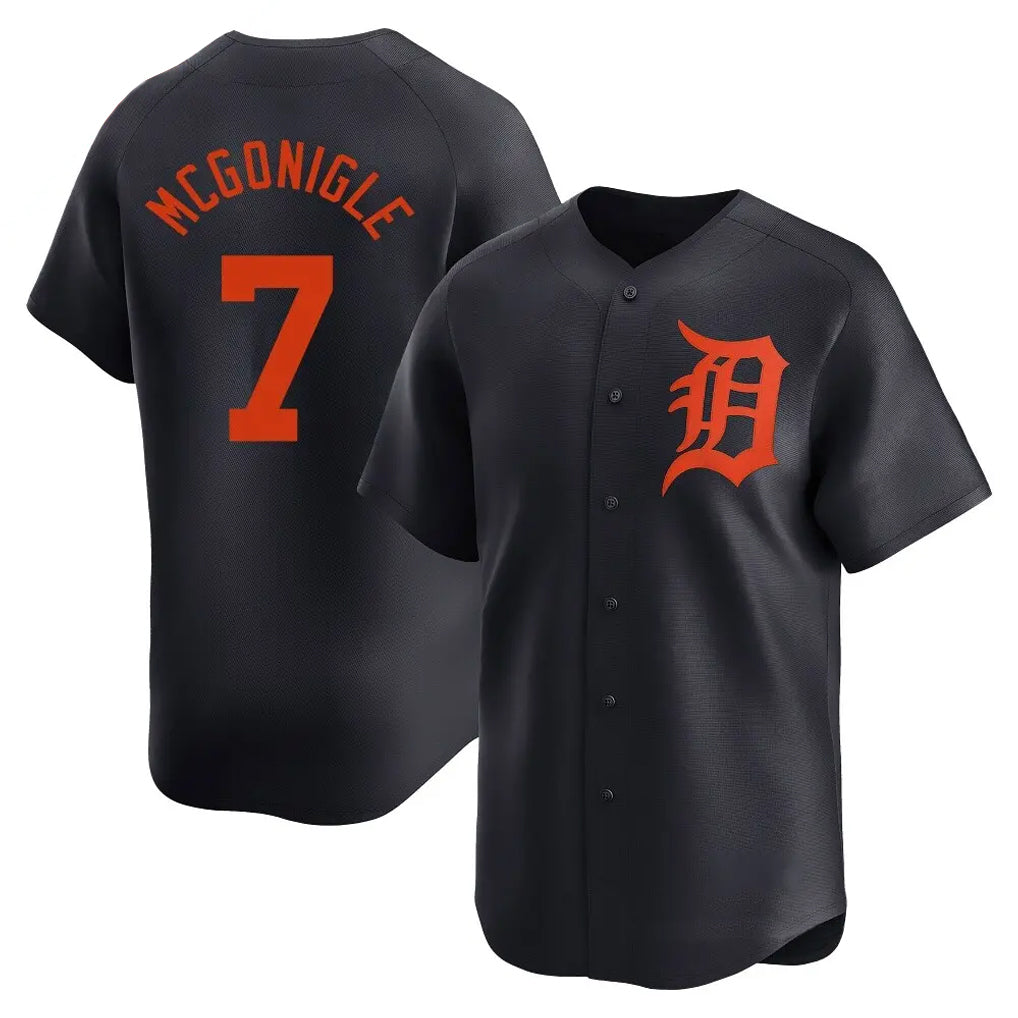 Cooneas D.Tigers #7 Kevin McGonigle Player Navy Home Limited Stitched Jerseys