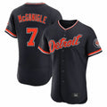 Cooneas D.Tigers #7 Kevin McGonigle Player Navy Limited Elite Home Game Stitched Jerseys