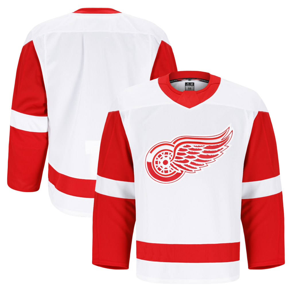 Cooneas D.Red wings White Away Authentic Pro Jerseys