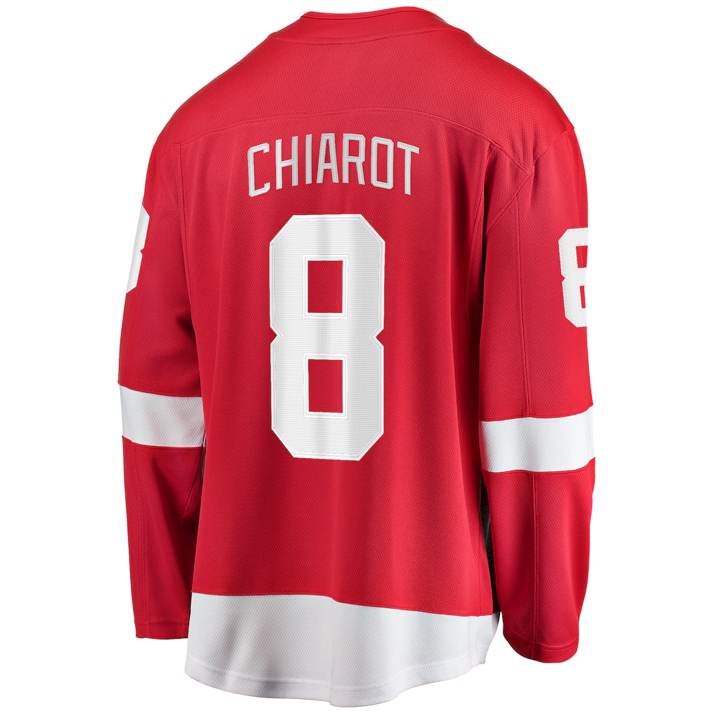Cooneas D.Red wings #8 Ben Chiarot Red Home Breakaway Player Jerseys
