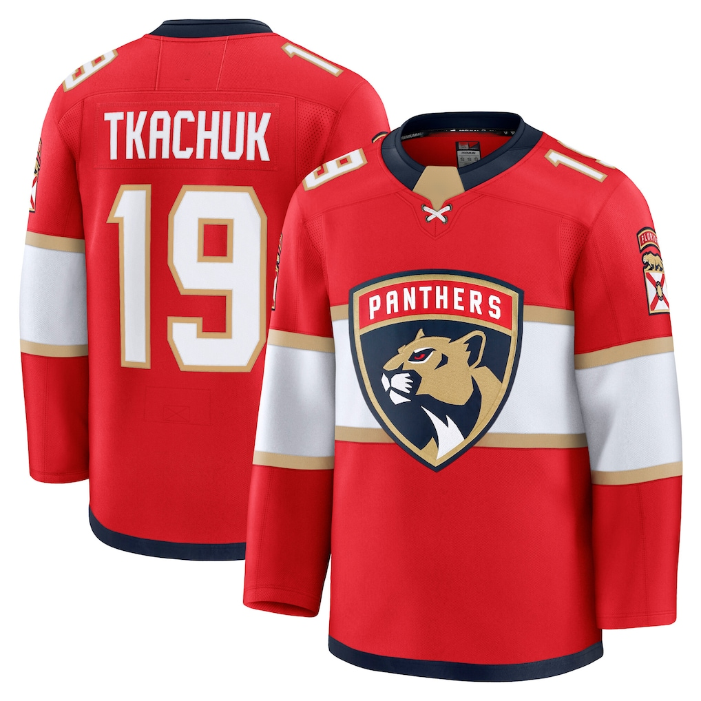 Cooneas F.Panthers #19 Matthew Tkachuk Red Home Premium Jerseys