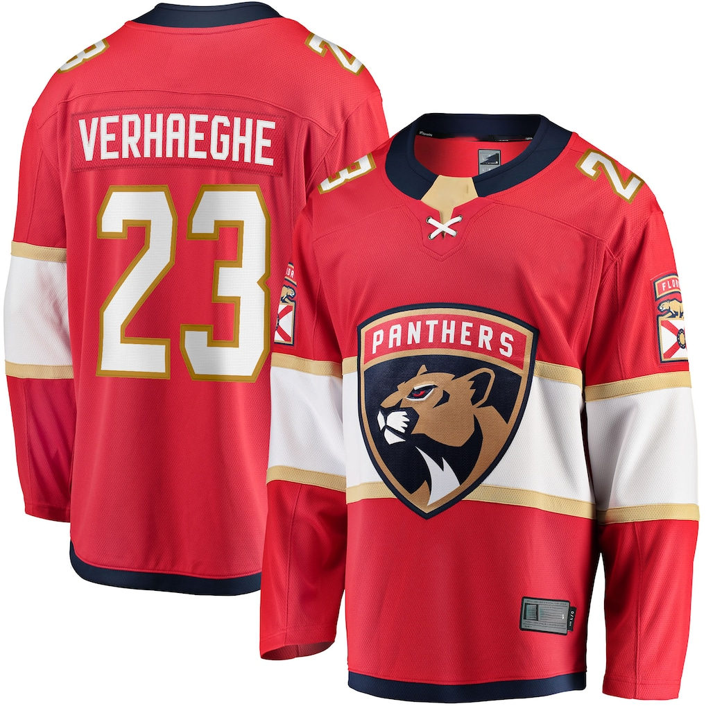 Cooneas F.Panthers #23 Carter Verhaeghe Red Home Breakaway Jerseys