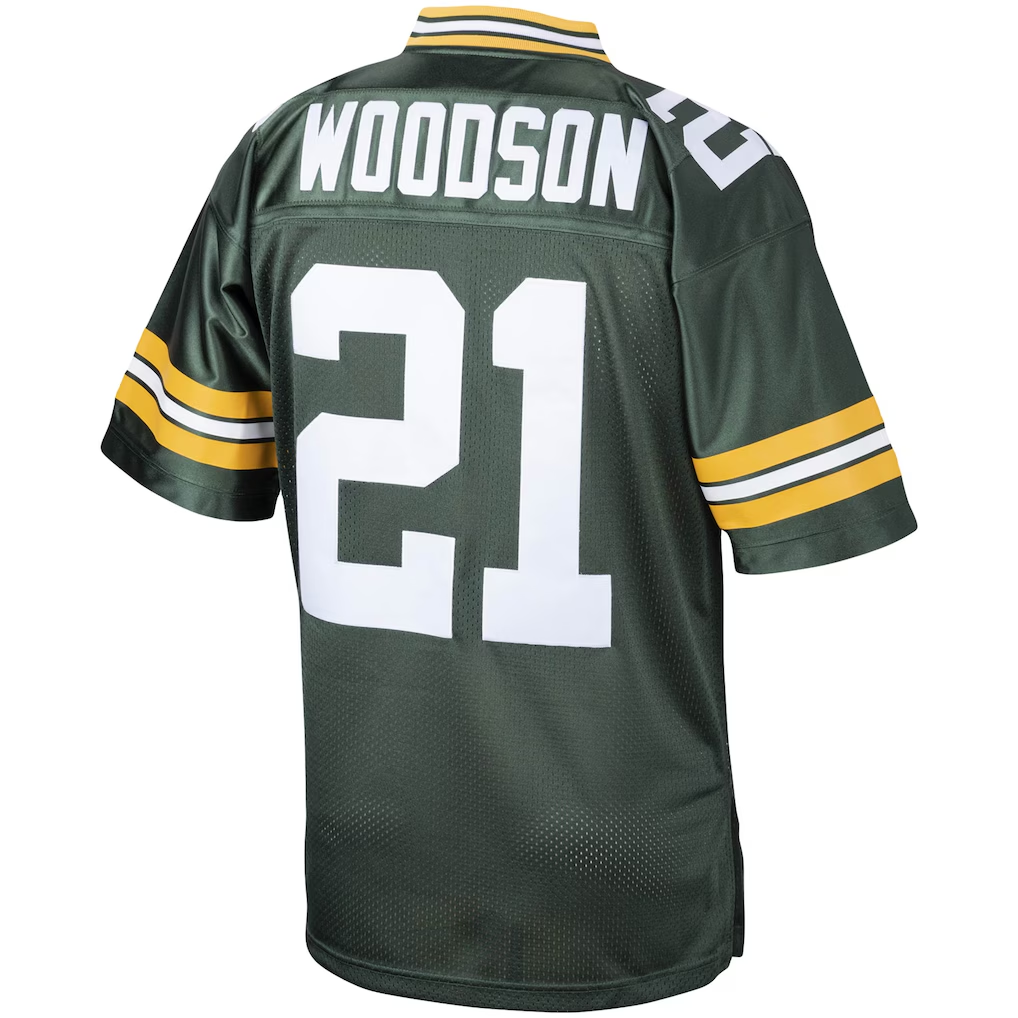 Cooneas GB.Packers 2010 #21 Charles Woodson Mitchell & Ness Green Authentic Throwback Retired Player Jersey Stitched Puhic