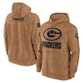 Cooneas GB.Packers Brown Salute to Service Hoodies Limited Game Blank Player Stitched Jerseys