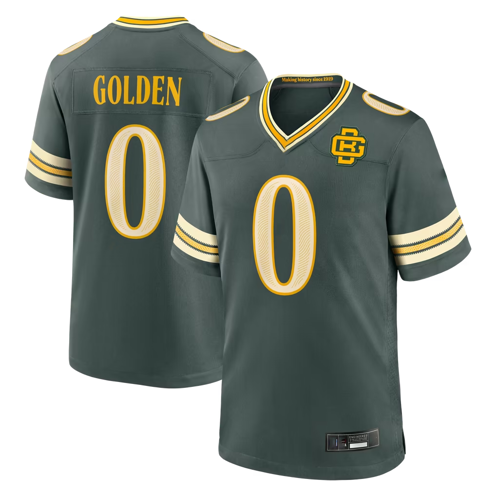 Cooneas GB.Packers #0 Matthew Golden Green 2026 Rivalries Collection Game Stitched Jerseys