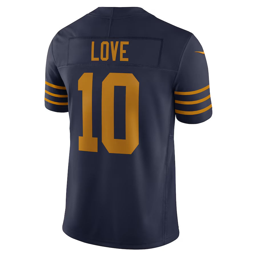 Cooneas GB.Packers #10 Jordan Love Player Navy Classic Vapor F.U.S.E. Limited Stitched Jerseys