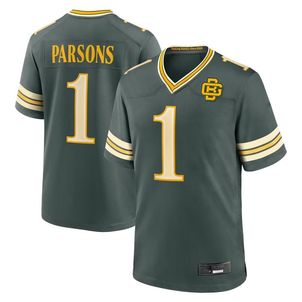 Cooneas GB.Packers #1 Micah Parsons Green 2026 Rivalries Collection Game Stitched Jerseys