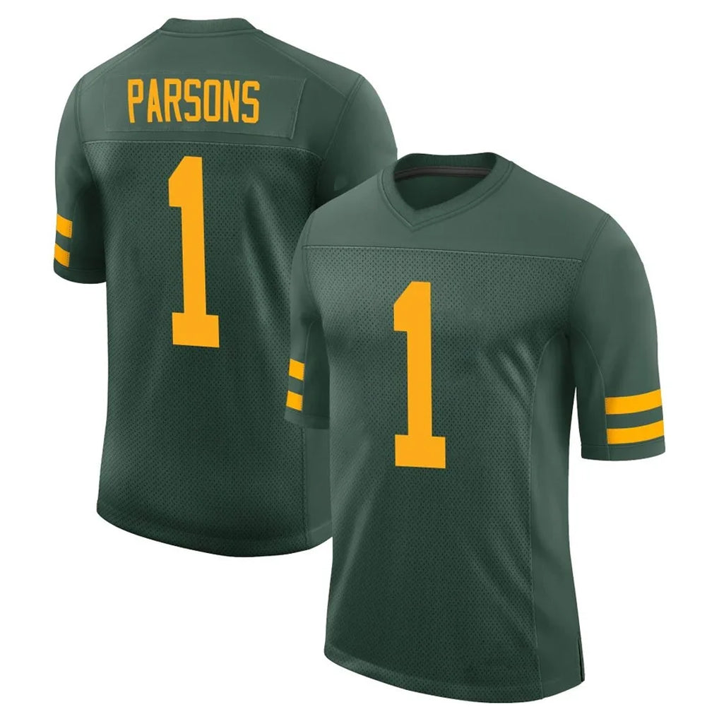 Cooneas GB.Packers #1 Micah Parsons Player Green Alternate Vapor Home Game Stitched Jerseys