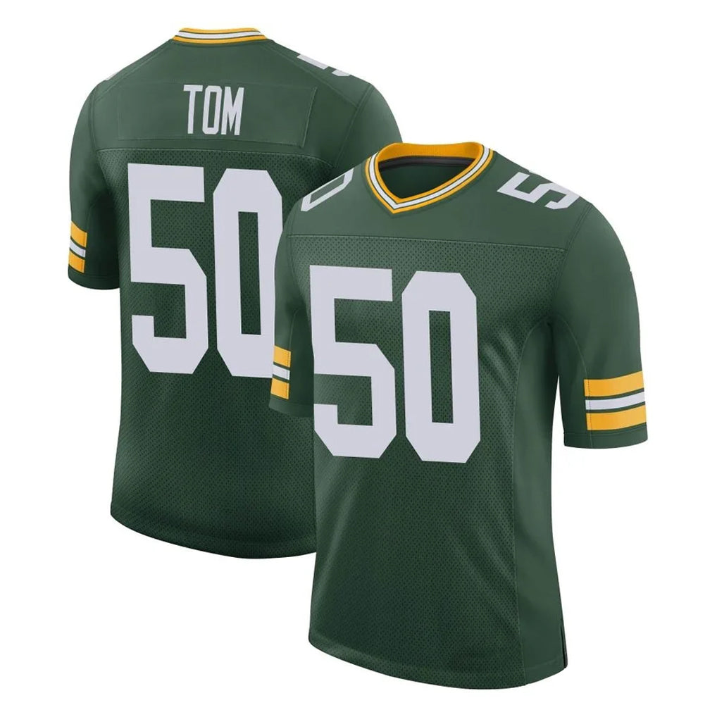 Cooneas GB.Packers #50 Zach Tom Player Green Limited Classic Home Game Stitched Jerseys