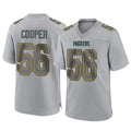 Cooneas GB.Packers #56 Edgerrin Cooper Player Gray Atmosphere Fashion Home Game Stitched Jerseys