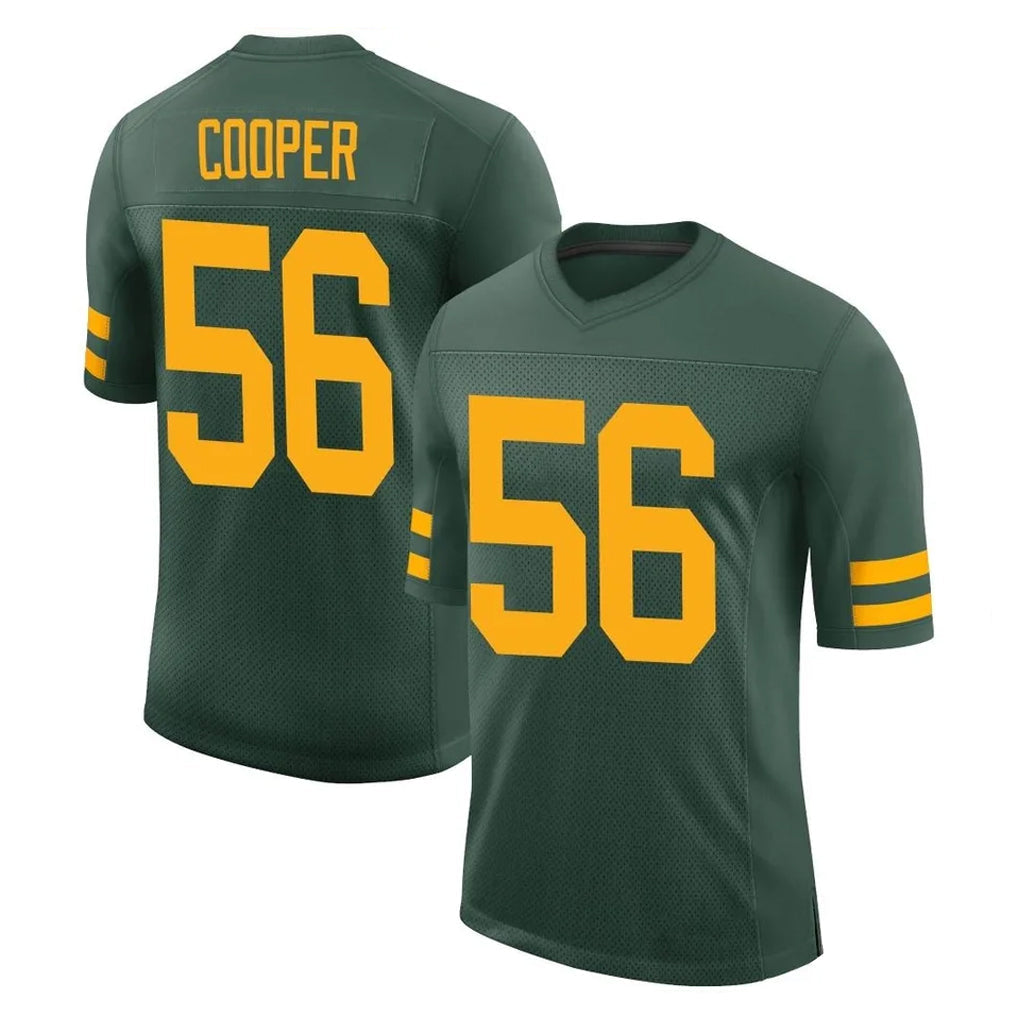 Cooneas GB.Packers #56 Edgerrin Cooper Player Green Alternate Vapor Home Game Stitched Jerseys