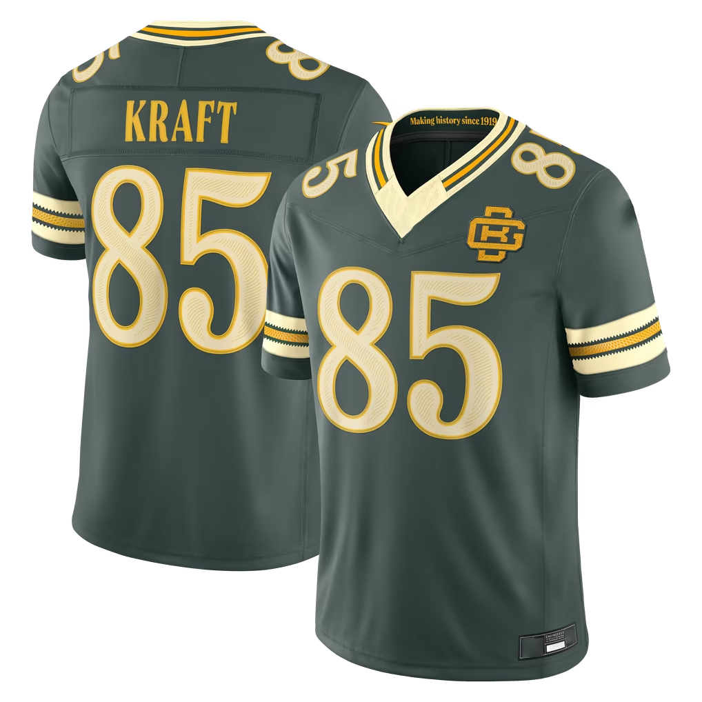 Cooneas GB.Packers #85 Tucker Kraft Green 2026 Rivalries Collection Limited Stitched Jerseys