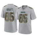 Cooneas GB.Packers #85 Tucker Kraft Player Gray Atmosphere Fashion Home Game Stitched Jerseys