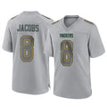 Cooneas GB.Packers #8 Josh Jacobs Player Gray Atmosphere Fashion Home Game Stitched Jerseys