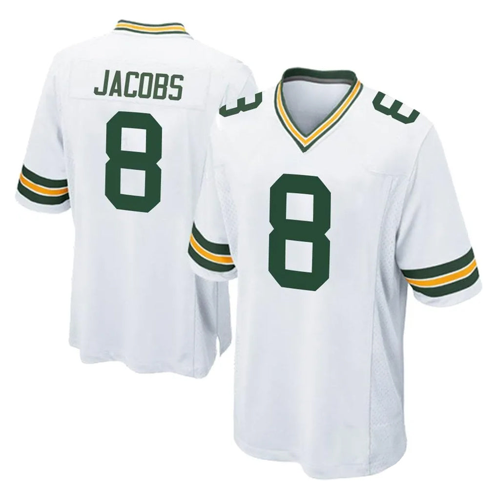 Cooneas GB.Packers #8 Josh Jacobs Player White Home Game Stitched Jerseys