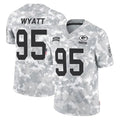 Cooneas GB.Packers #95 Devonte Wyatt Player Arctic Camo Salute To Service Limited Stitched Jerseys