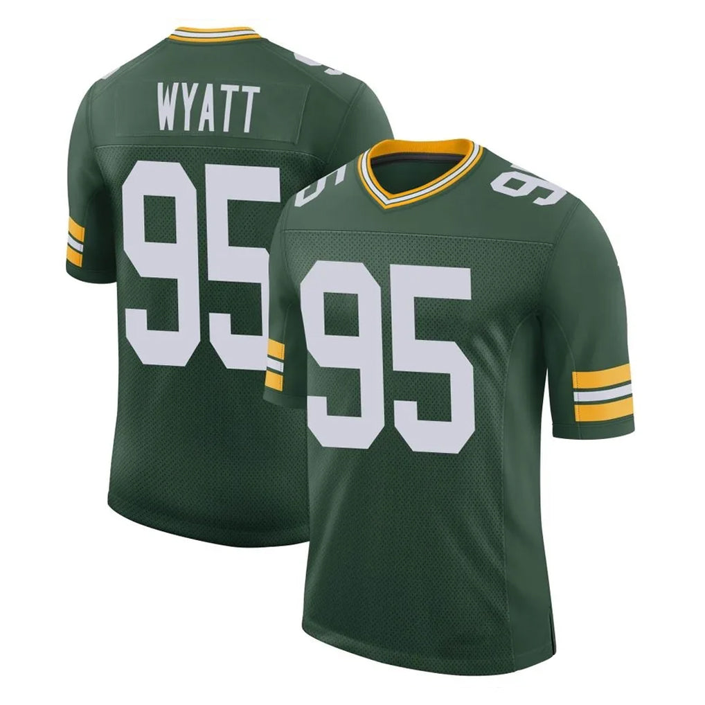 Cooneas GB.Packers #95 Devonte Wyatt Player Green Limited Classic Home Game Stitched Jerseys