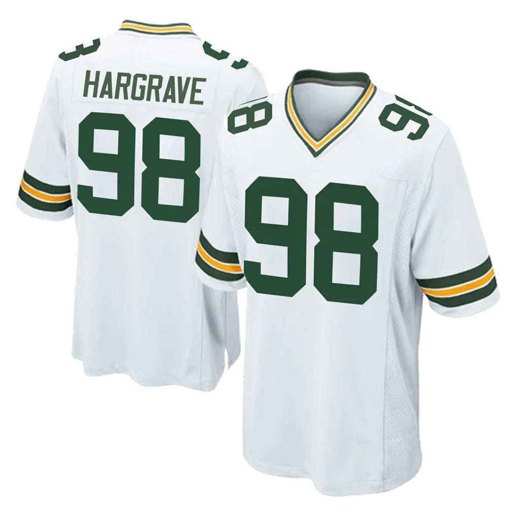 Cooneas GB.Packers #98 Javon Hargrave Player White Home Game Stitched Jerseys